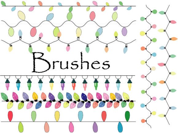 Christmas Light Line Brushes: A Publisher's Review of Seasonal Graphics