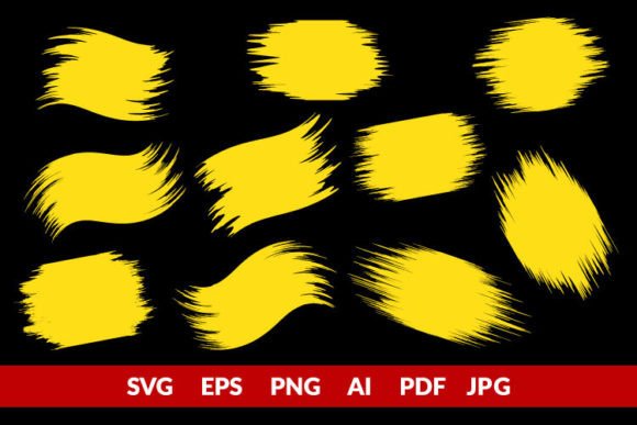 Distressed Vector Brush Stroke: Graphics & Brushes for Real Crafts