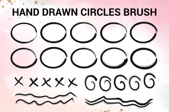 Free Hand Drawn Circles Brush Set: Graphics and Brushes Review