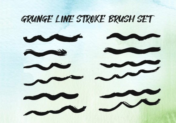 Free Handmade Brushes Stroke Set for Graphics