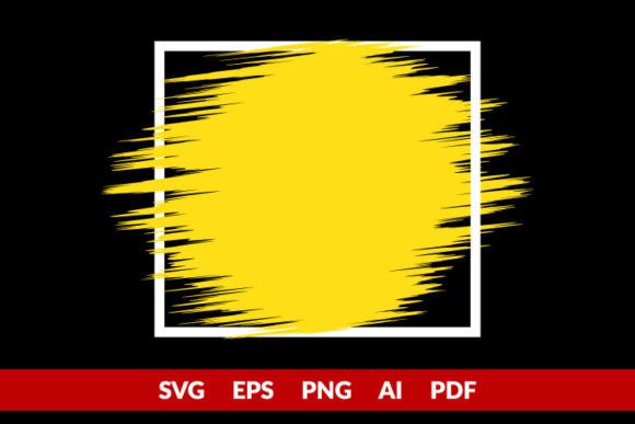Grunge Paint Stripe with Yellow Brushes Review