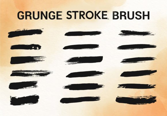 Grunge Stroke Brush Set Collection: A Review for Graphics and Brushes