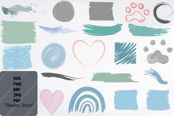 Paint Brushes Stroke Svg Bundle: Graphics for Print Templates