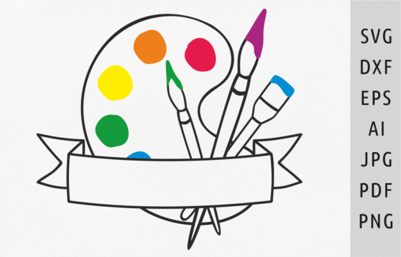 Paint Logo Svg Paint Palette Svg Art Svg for Graphics