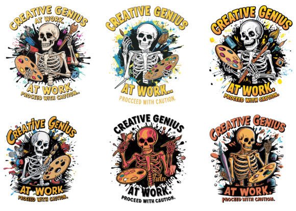 Skeleton Art-Vibrant Vector Illustration for Graphics