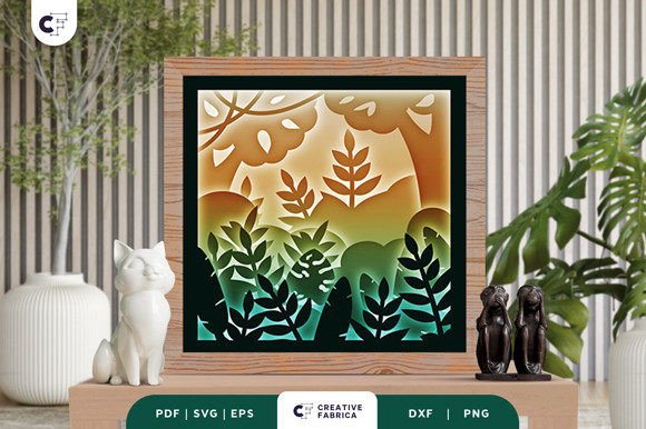Summer Forest 3D Paper Cut Light Box: A 3D SVG Review